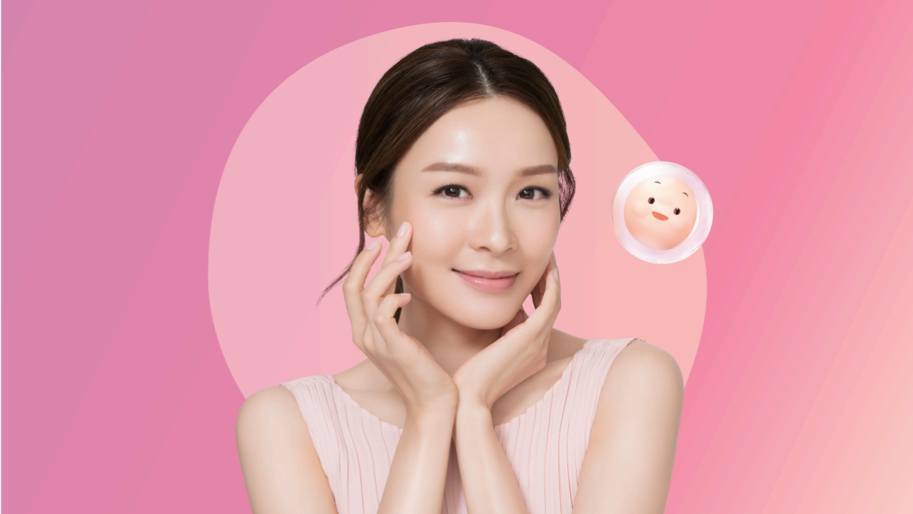 李佳芯代言，reenex自生膠原BB，膠原層增厚11%，一次過撐走初老肌