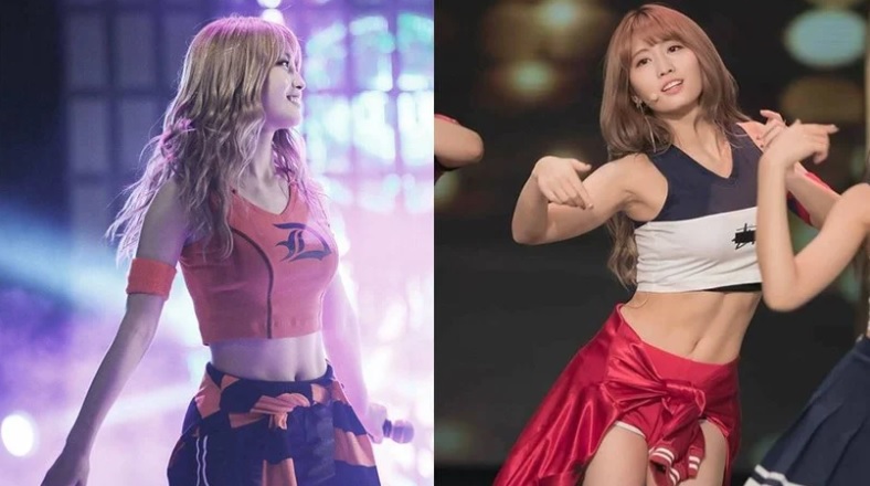 TWICE 的MOMO平井桃來自日本，3歲就開始學習跳舞，擁有驚人的舞台實力與跳舞功力。在她身上出現的馬甲線更曾被網民實測成效成為一時佳話。