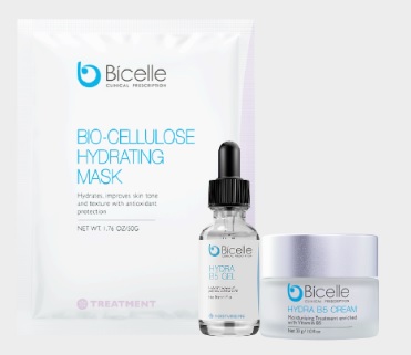 補濕精華推介:Bicelle B5 Gel+ Bicelle全效維他命 B5 補濕霜+ Bicelle 3D抗氧補濕面膜Bicelle 全效維他命B5補濕精華藴含Tri-Peptide，喚醒細胞再生力，刺激膠原及天然補濕因子增生，肌底重獲年輕活力。醫學級維他命B5及透明質酸，持續為肌膚傾注。 Bicelle全效維他命 B5 補濕霜蘊含維他命E及荷荷芭油，強化肌膚表層防禦力，阻截水分蒸發被抽乾，同步抵制外來污染物入侵！給肌膚一層薄薄的保護膜，肌膚緊密鎖水，時刻水油平衡，係肌膚最好的「保護傘」。Bicelle 3D抗氧補濕面膜醫學級生物纖維面膜鎖住200倍水份，貼面直送至肌底細胞，其3D剪裁能緊貼面部，能即時紓緩乾燥問題，高效滋潤抗氧及緊緻肌膚，有助解決敏感肌情況，特別適合激光治療後使用。